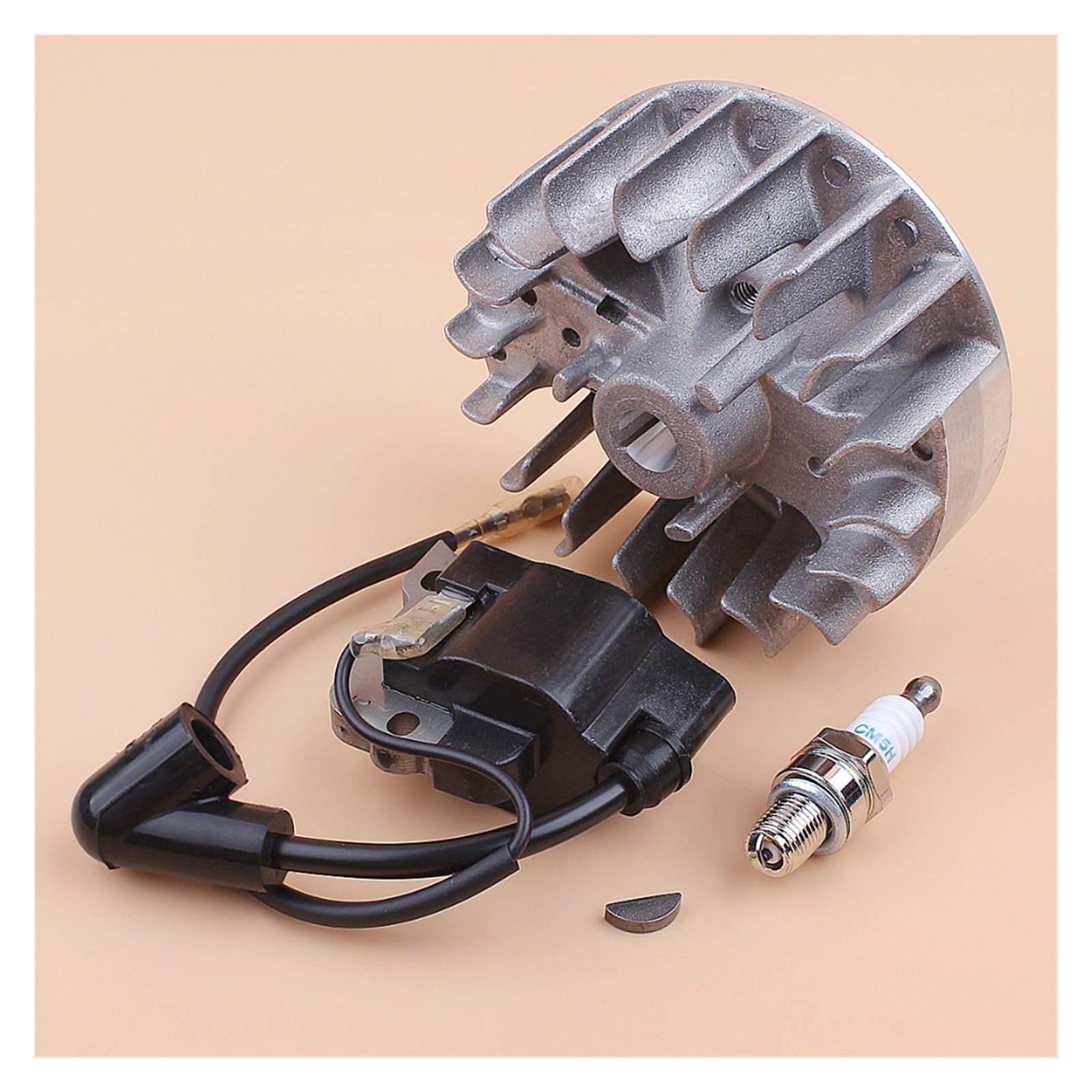 Kit de bujía de módulo de bobina de encendido de volante compatible con Mini Motor GX25 GX25N HHT25S FG110, cortador de cepillo, cortacésped