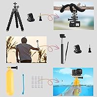 Vista 5 de Accesorio de cámara de acción para GoPro Hero 12/11/10/9/8/7/6/5 DJI Osmo Action 5 Pro/Action 4/Action 3, AKASO EK7000 Insta360 X2 X3 DBPOWER APEMAN