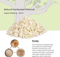 Vista 2 de Niteangel Virutas de Álamo Temblón - Cama para Hámster Sirio Enano, Jerbo, Ratones, Degu, Rata, Conejo, Conejito, Cobaya, Chinchilla, Erizo u Otras