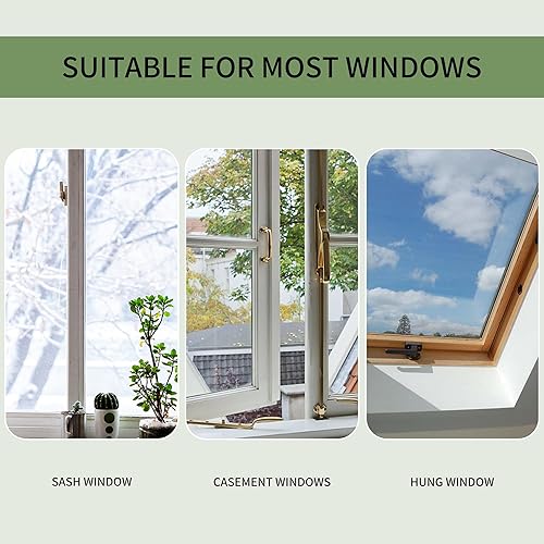 Miniatura 7 de Cerradura de cadena de ventana de acero inoxidable, restrictor de puerta de guardia, cerradura de cadena de seguridad para ventanas planas abiertas