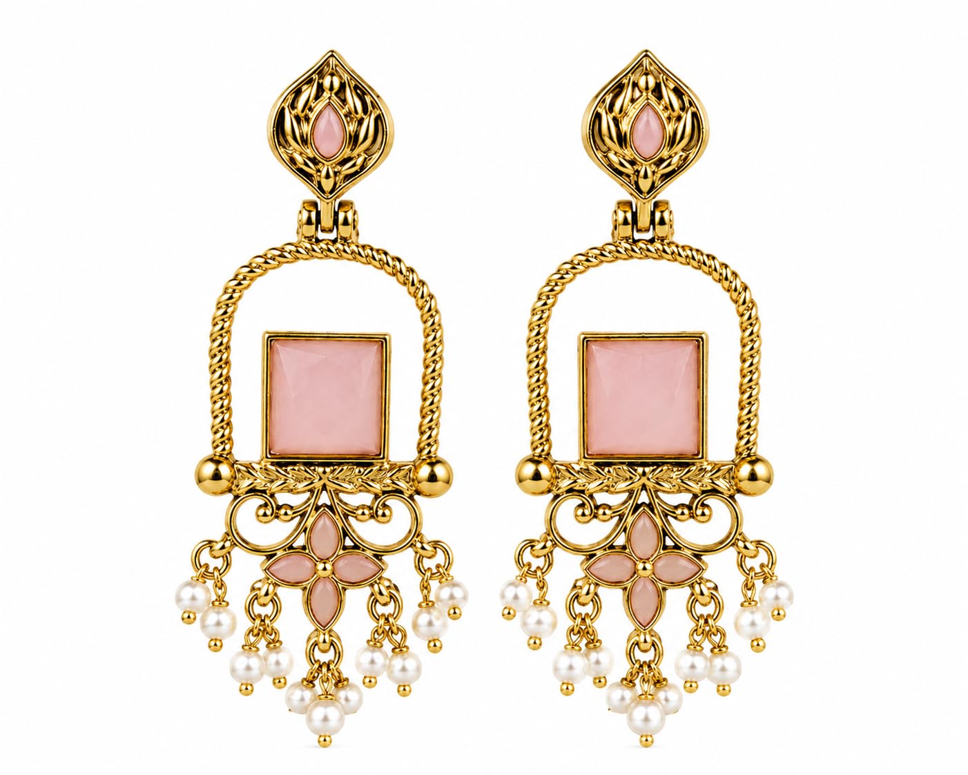 Mehendi Polish Earrings – Traditional Design for Women-image-12