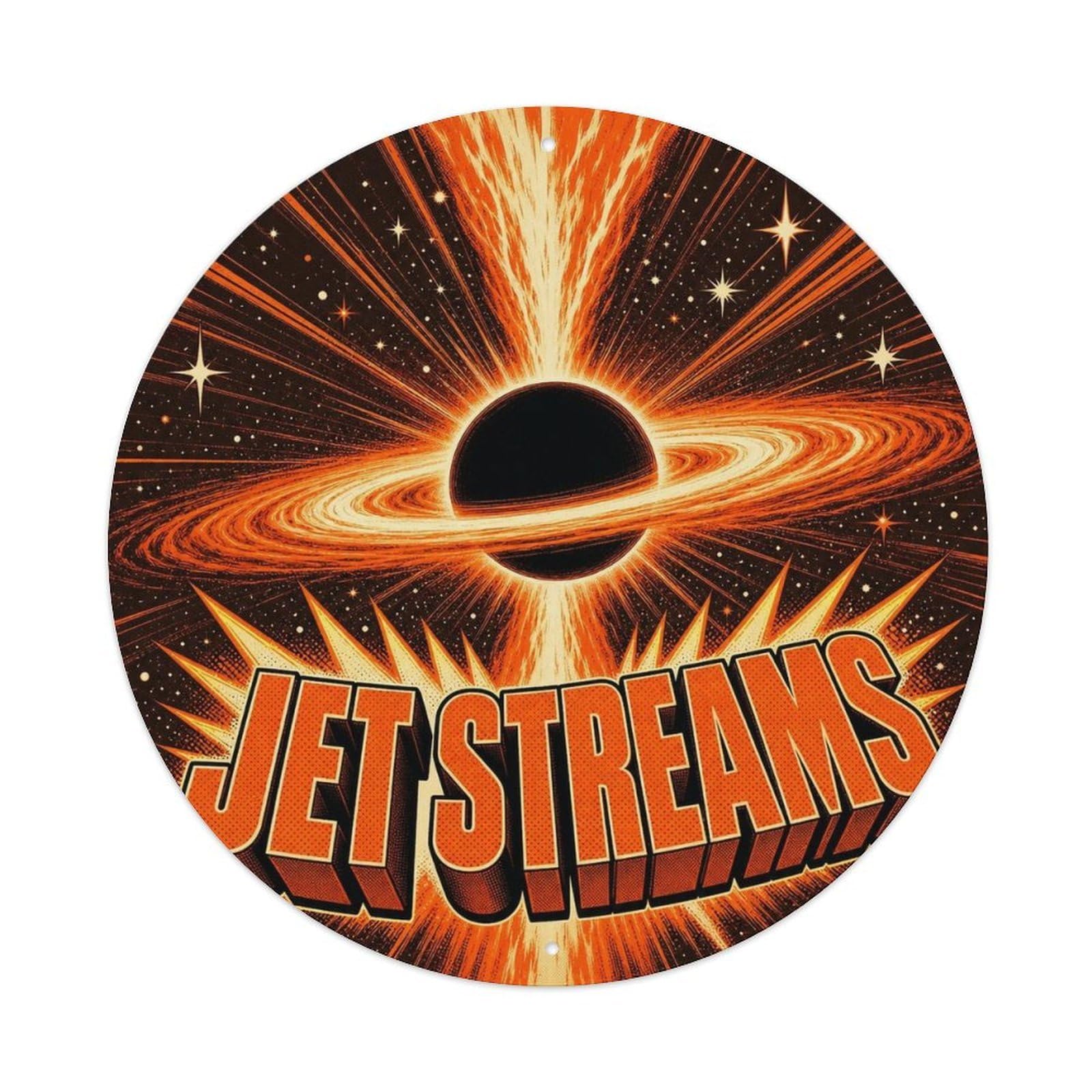 Cosmic Physics Black Hole Jet Streams Astronomy Metal Tin Sign