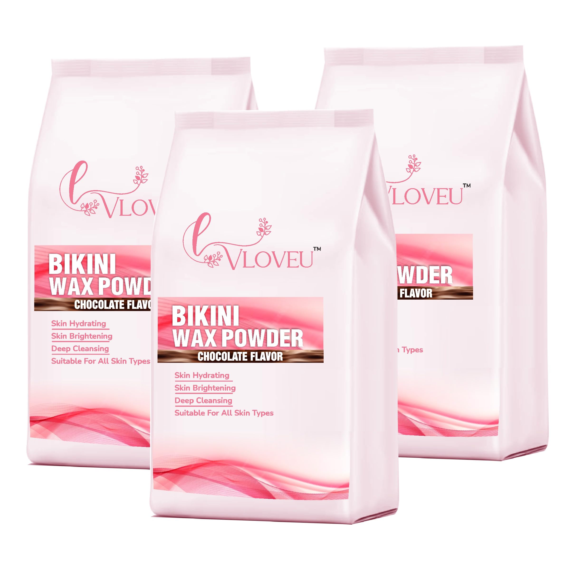 VLOVEU- Bikini Wax Powder for Women - 5 Minutes Painless Herbal Wax Powder for Hair Removal | Easy to Use at Home, No Chemicals - No Irritation, Bikini Wax for Women and Girls (120g) (Chocolate, Pack of 3) (B0CVS14R44) Amazon Price History, Amazon Price Tracker