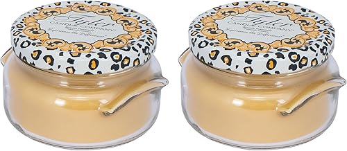 Miniatura 1 de Tyler Paquete de 2 velas aromáticas en tarro de aromaterapia de vidrio de 11 onzas blancas clásicas con 2 mechas, flor de lis