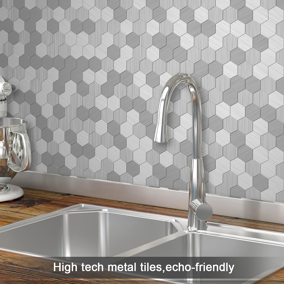 Buy Benice Hexagon Kitchen Backsplash Peel Stick Tiles