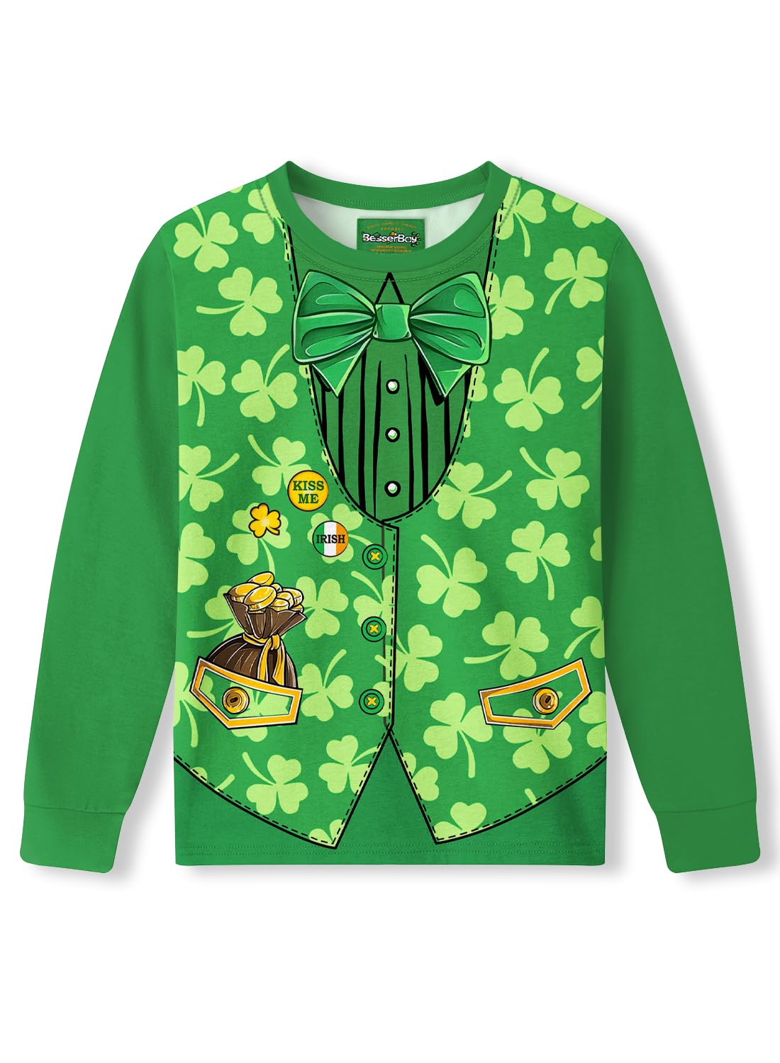 Unisex Kid's Ugly Christmas Top Funny Graphic Long Sleeve Shirt 4-14 Years