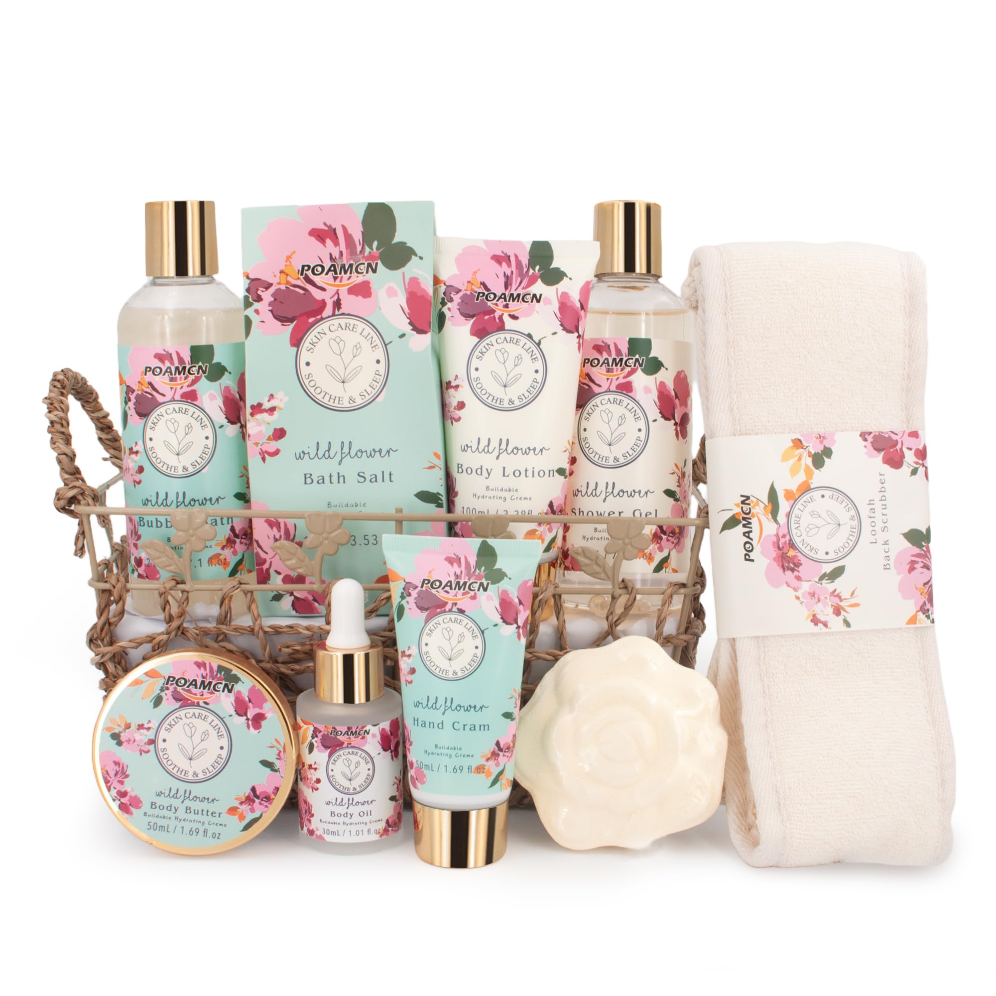 Photo 1 of ***FACTORY SEALED***
Poamcn Bath and Body Gift Set, Home Spa Gift Basket Set for Women, Japanese Cherry Blossom Scent, 9 Piece Set***FACTORY SEALED***