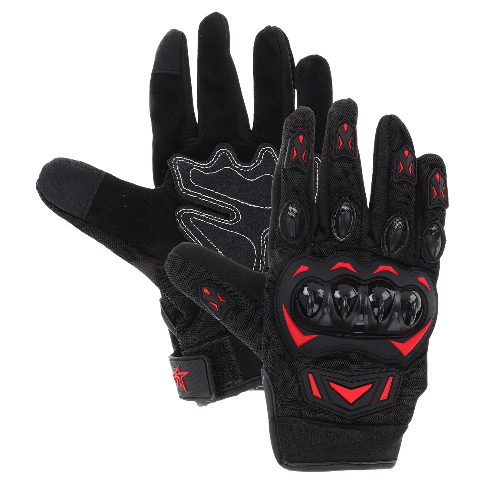 Waterproof High-Performance Racing Gloves for Men Outdoor Motorcycle Riding Gloves for Motocross and Dirt Bike Red