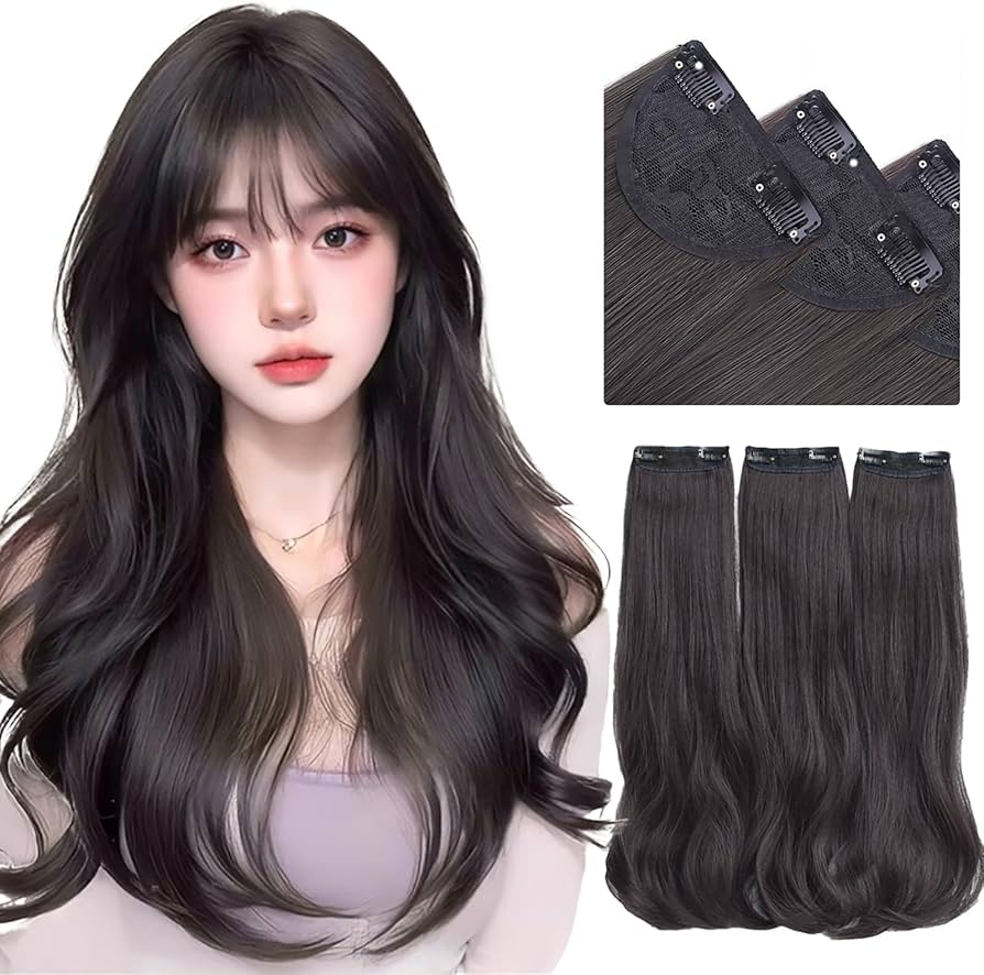 Amazon.co.jp: VEVE&MIKI エクステ ワンタッチエクステ 3枚セット