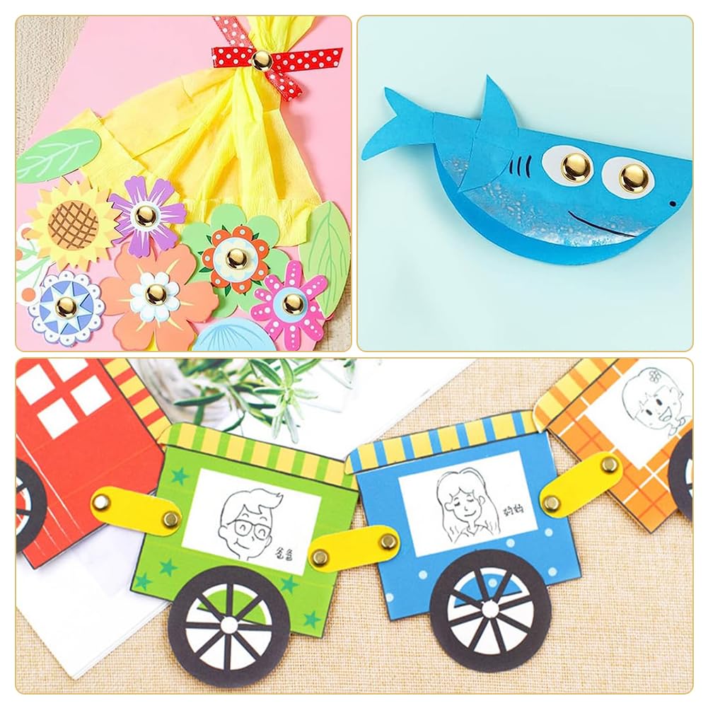 Fermacampioni Piccoli Argento 100 Pezzi Scrapbooking Brads Carta Stampa