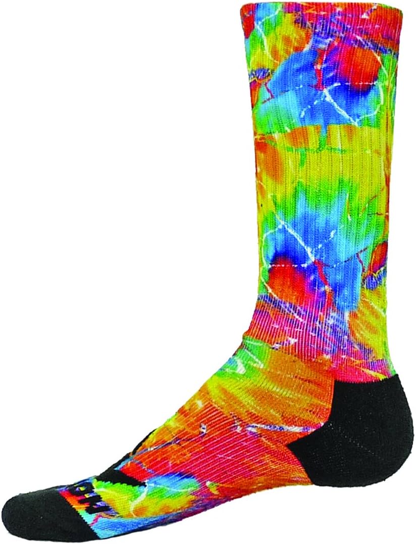 Red Lion Tie Dyed Sublimated Crew Socks