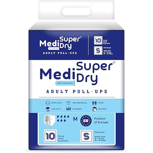 Medisuperdry Adult Diaper Pants - Small (S) - 10 Units 81 cm