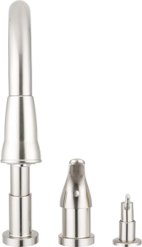 Miniatura 6 de Llave de cocina residencial desplegable con arco alto monocomando Pacific Bay con despachador de detergente. Hermosa reforma para cualquier hogar -