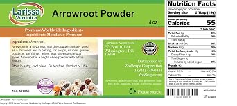 Arrowroot Powder (8 oz, ZIN: 526855) - 2 Pack