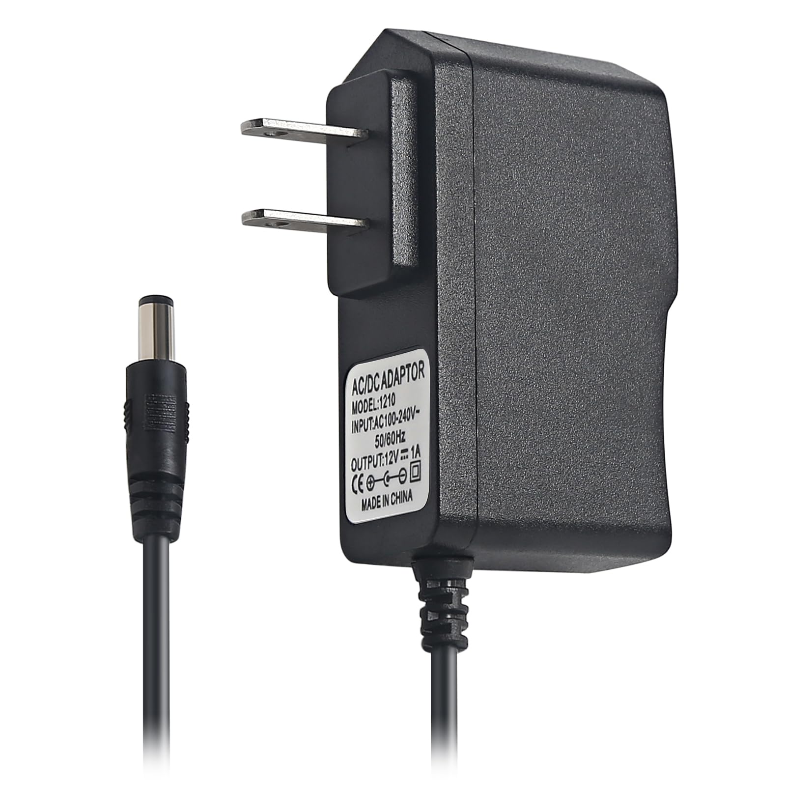 DMX Controller 12V DC Power Adapter, 12V Guitar Pedal Power Supply, 12 Volt 1000mA Charger Cord for Piano Keyboard, Guitar Effects Pedals Adapter Center Negative