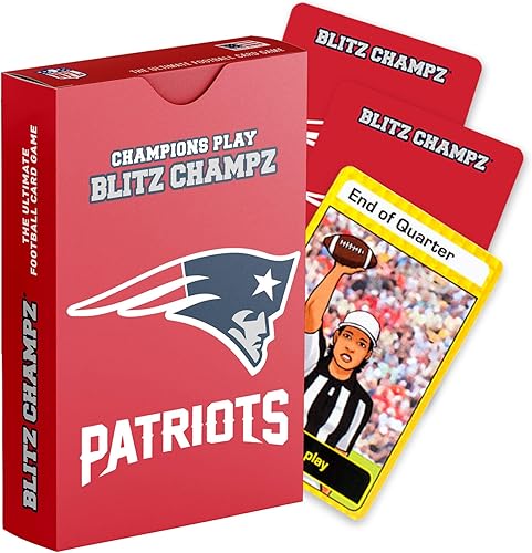 Blitz Champz Juego de cartas de fútbol (mayores de 7 años), divertido juego familiar, juego de fiesta, regalos para fanáticos del fútbol, juego de