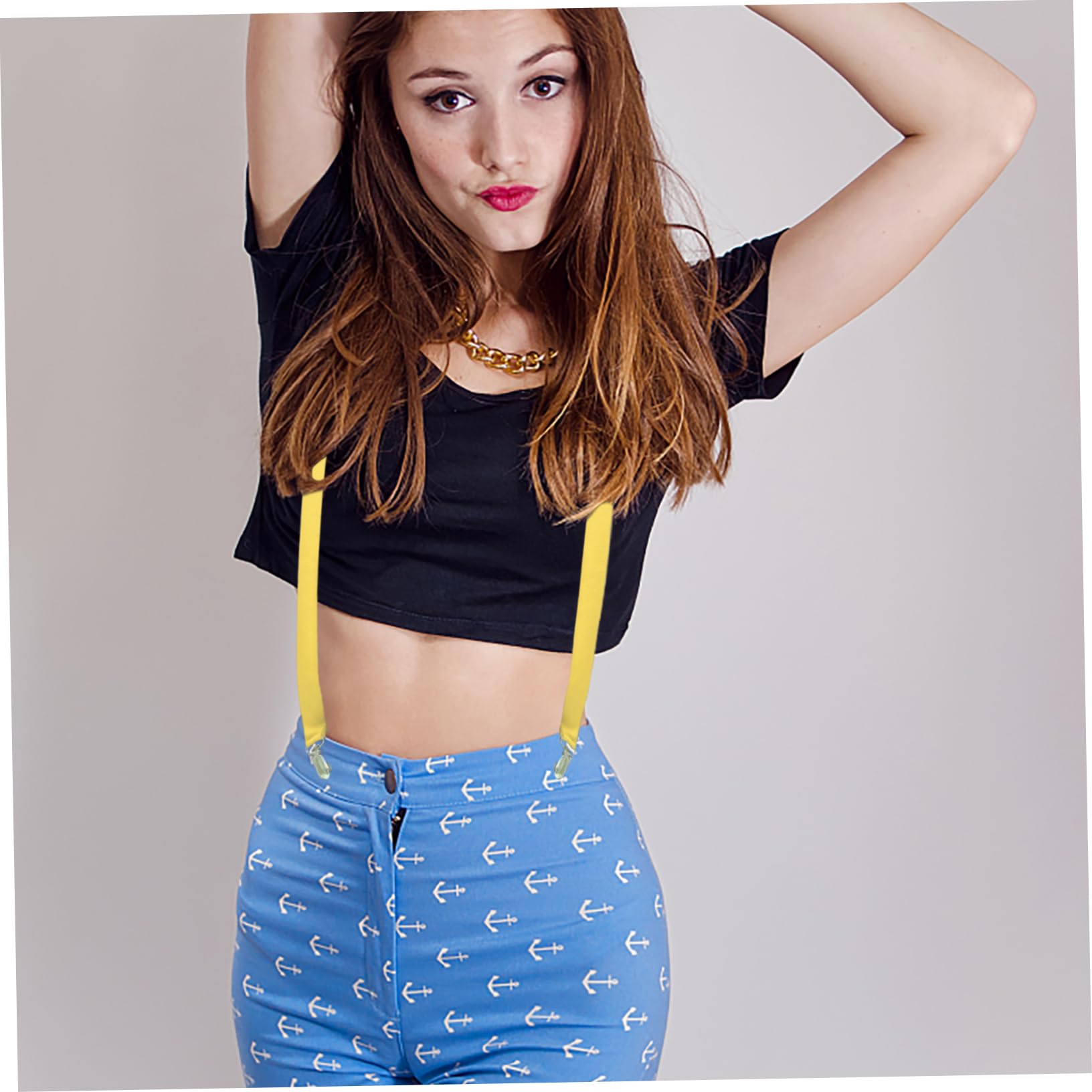 GALPADA 3pièces Pantalon à Bretelles Lumineuses Réglables Avec Clips Pour Festivals Et Fêtes Accessoire Pratique Et Stylé