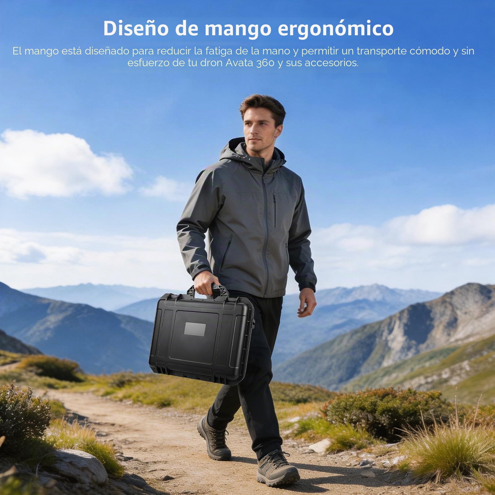 FPVtosky Funda rígida impermeable para DJI Avata 360 Motion Fly More Combo – Compatible con gafas N3, RC Motion 3, RC 2/FPV mando a distancia 3, hub de carga y 3 baterías (solo funda)