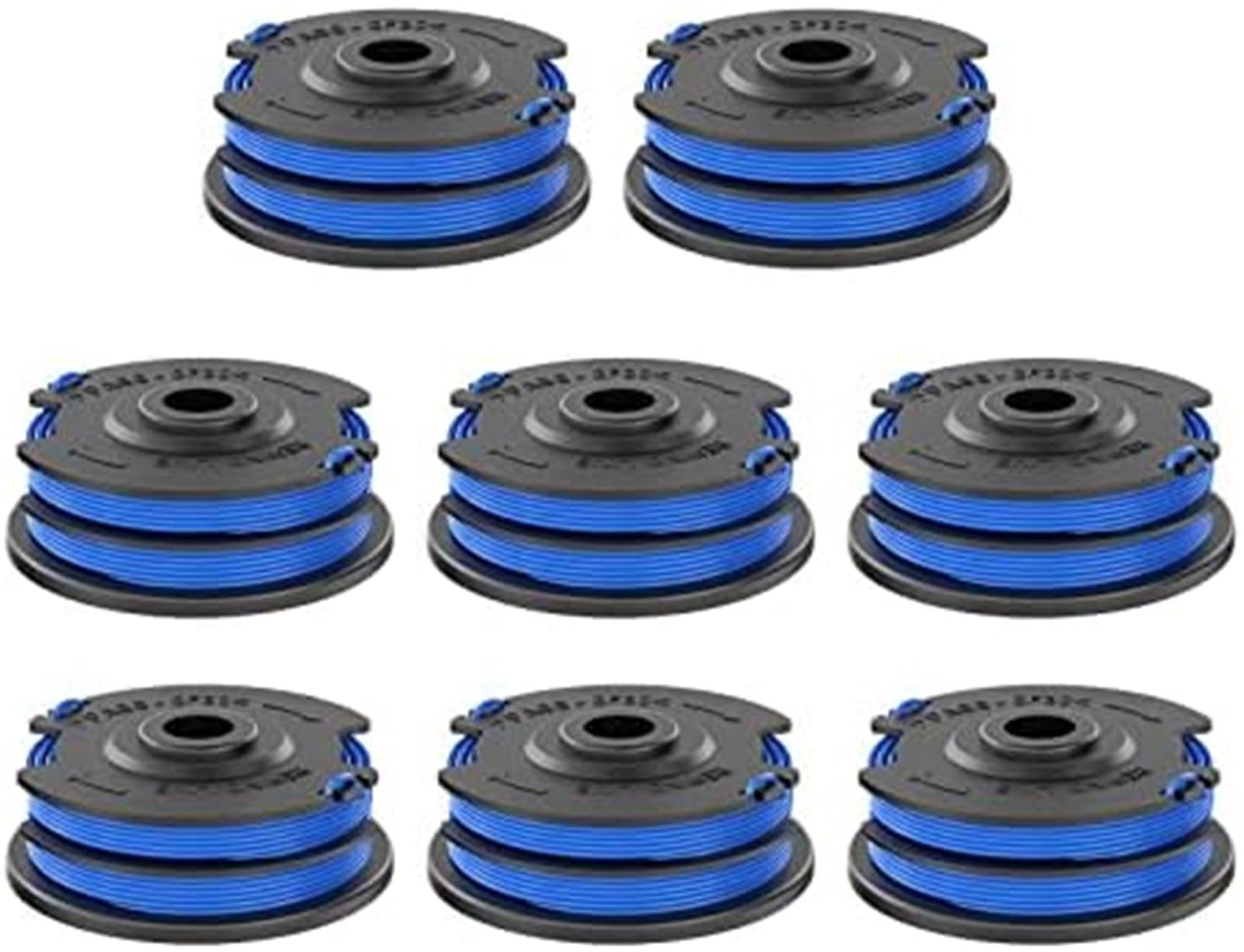 Automatyczna szpula kosiarki 6 sztuk wymienna żyłka szpuli dla Greenworks G40LT 8. X 1,65 mm 40 V podkaszarki dla trawnika G40LTK2 G40LTK2x(BLACK 8pcs)