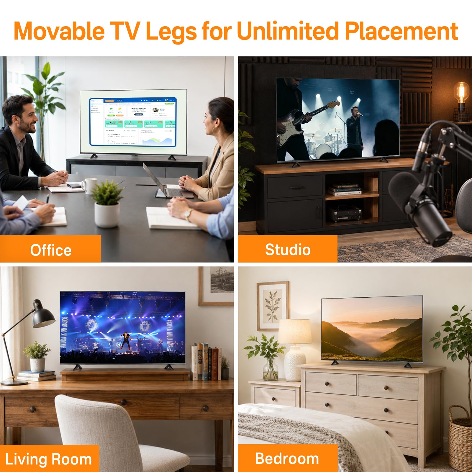 Amazon | TCL Rokuテレビ脚交換用テレビスタンド脚 - 28インチ、32