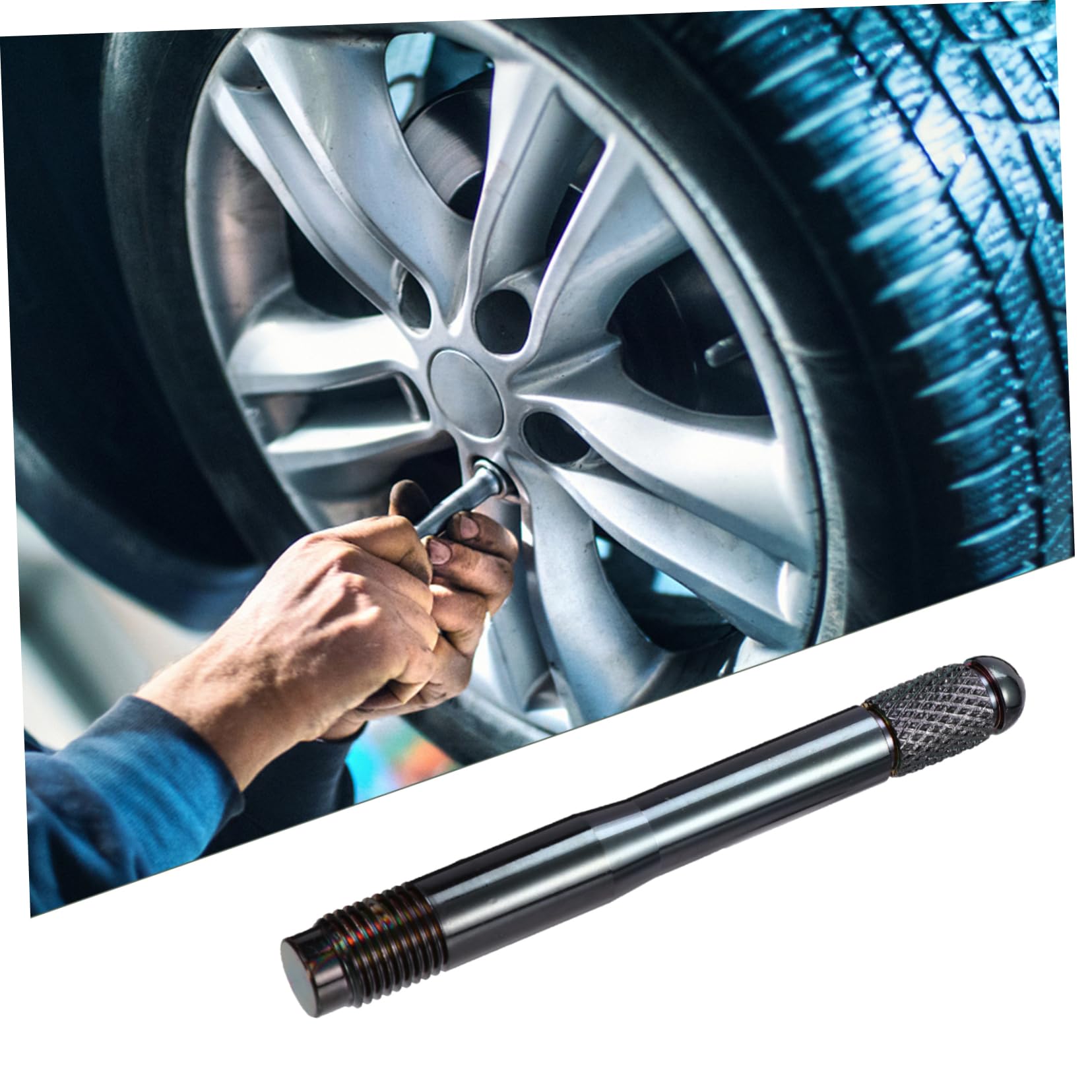 HOLIDYOYO 1Pc Car Locating Pin Tool Wheel Alignment Guide Pin for Automotive Use Precision Tire Positioning Tool Easy Installation for Vehicles Durable and Practical Design