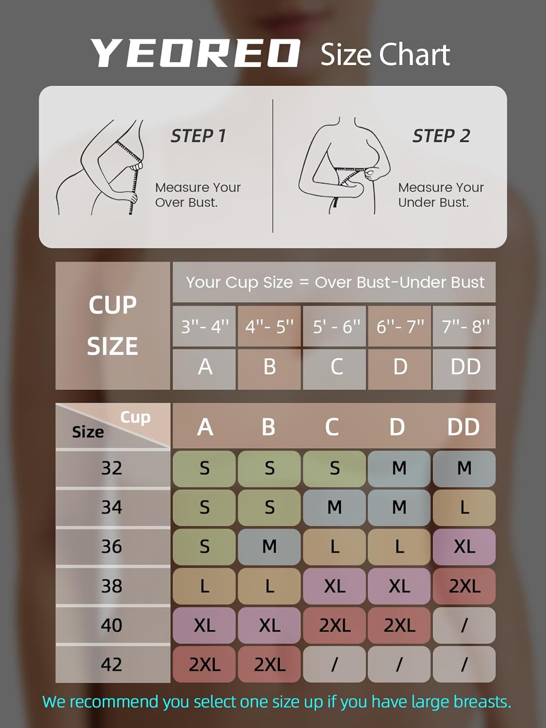 YEOREO Womens Wireless Bras Push Up Full Coverage Bra No Underwire Seamless Comfortable Scalloped Supportive Bralette - Image 6