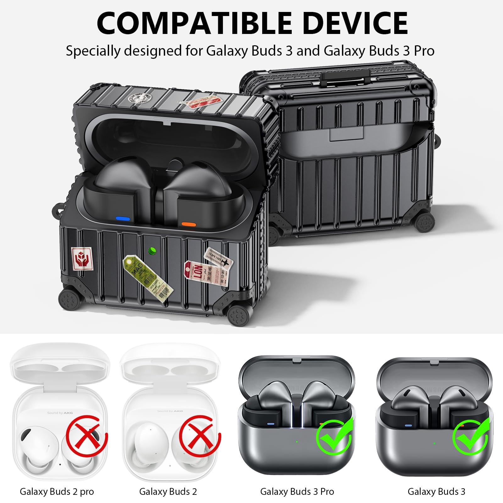 Amazon.com: KOREDA Compatible with Samsung Galaxy Buds 3 Pro Case