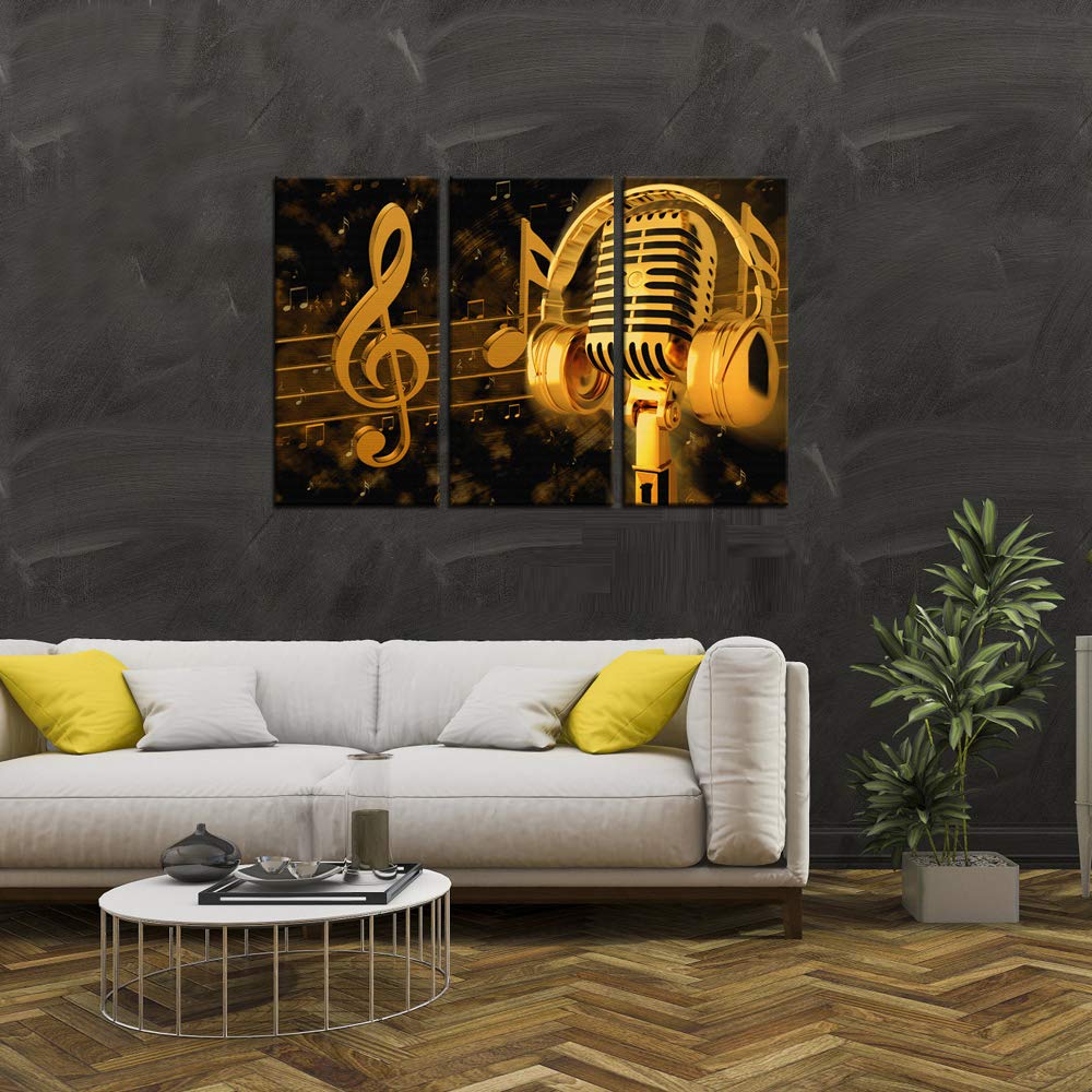 Amazon.com: Biuteawal - Music Artistic Paintings Wall Art Gold