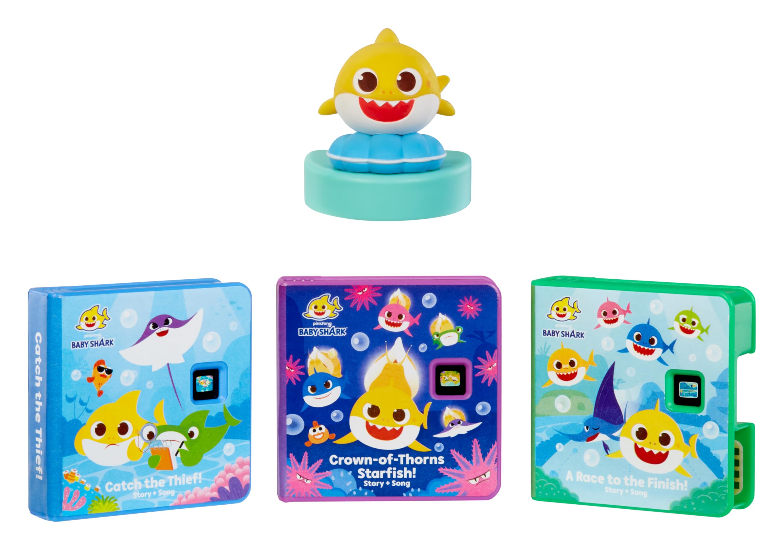 Little TikesStory Dream Machine Baby Shark Heroes Collection, Storytime, Books, Audio Character, Toy Gift for Toddlers, Kids Girls Boys Ages 3+