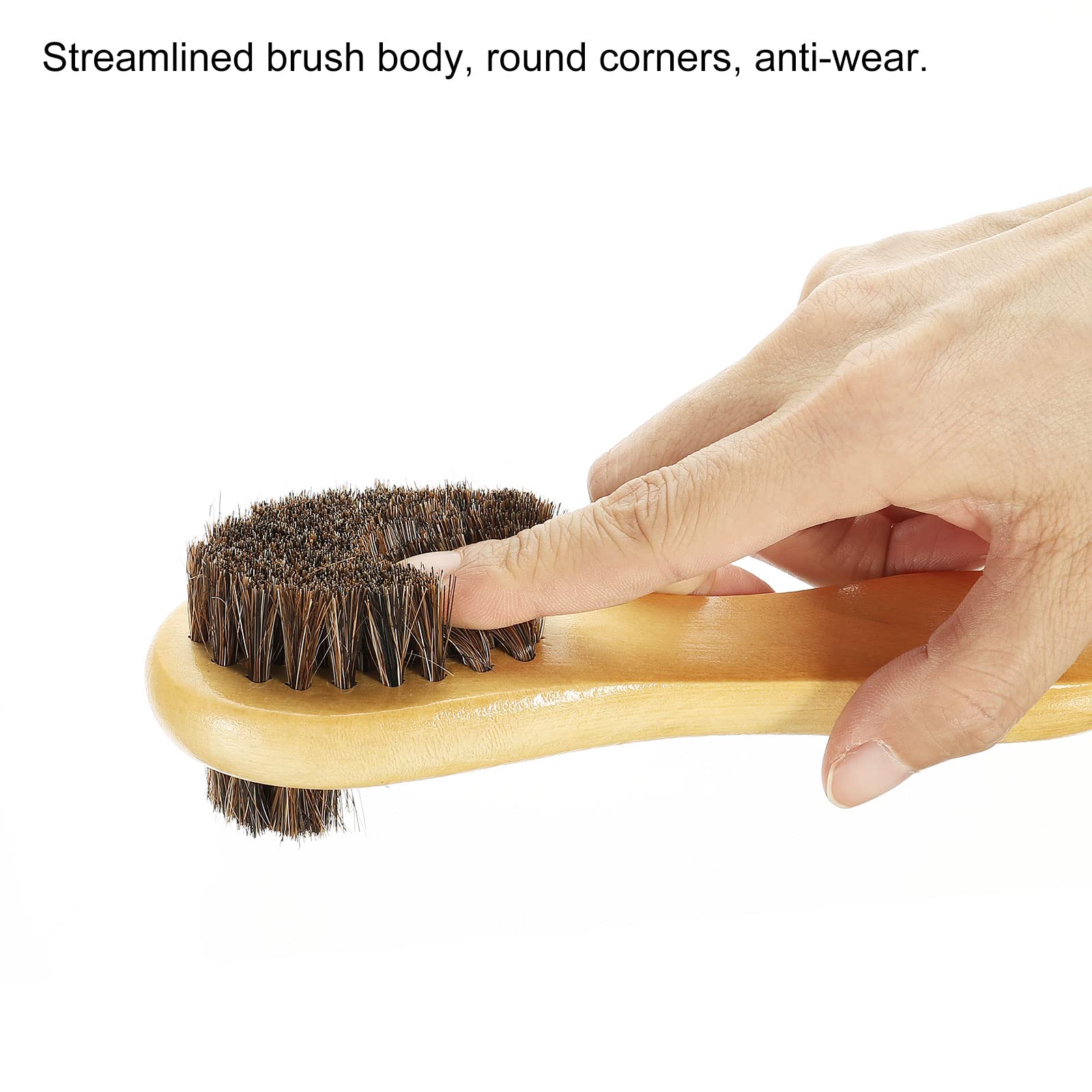 Spazzola In Crine Di Cavallo Renapur - Con Manico In Legno, Per Pelle, Scamosciato E Tessuti - Foto 6