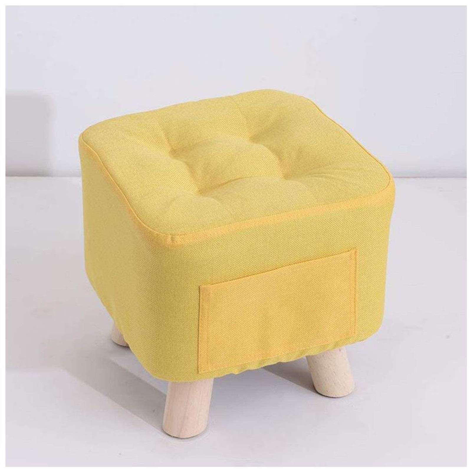 Tabouret en Bois Massif de Salon : Idéal pour l'Entrée et la Chambre