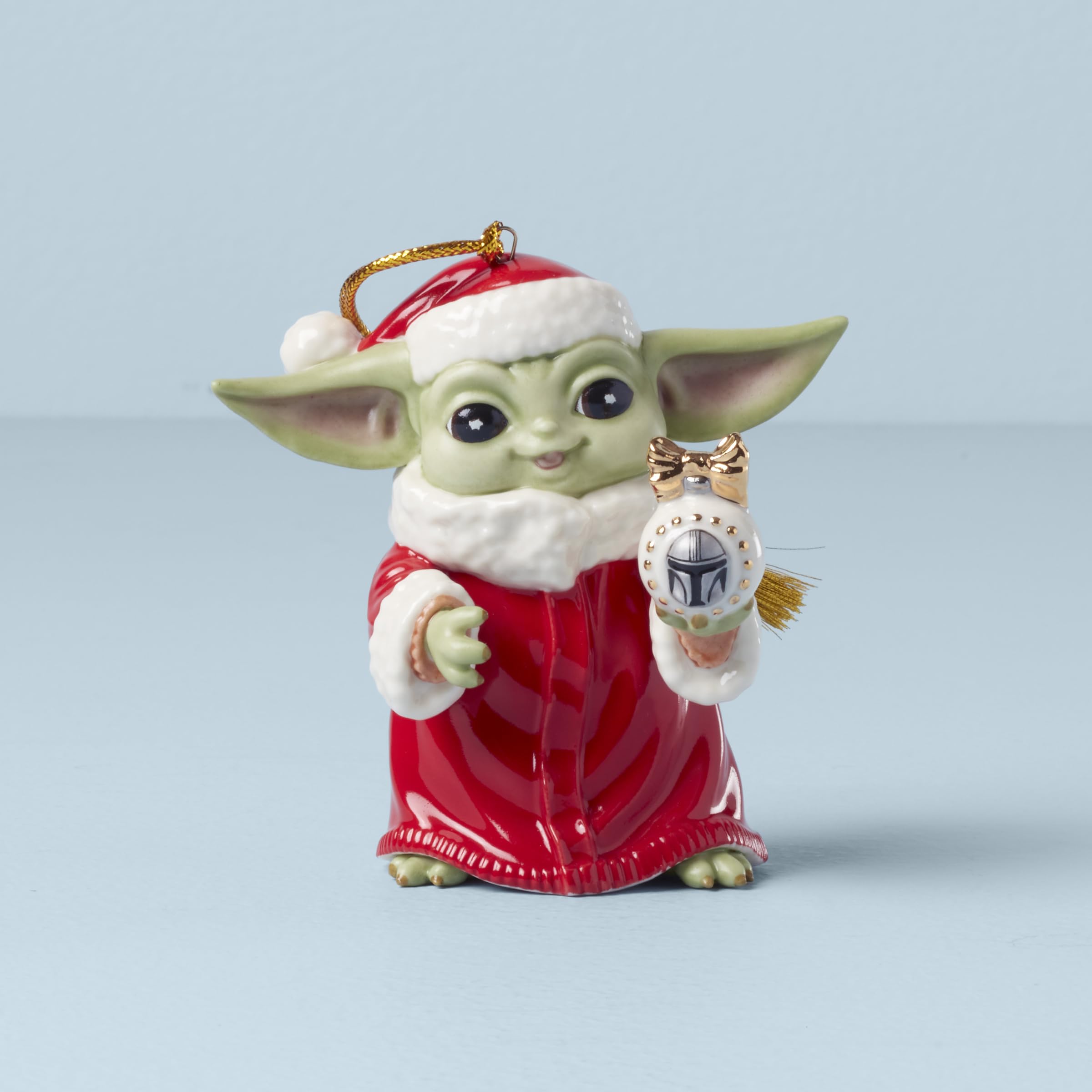 Amazon.com: Lenox 894905 Star Wars Grogu Santa Ornament : Home