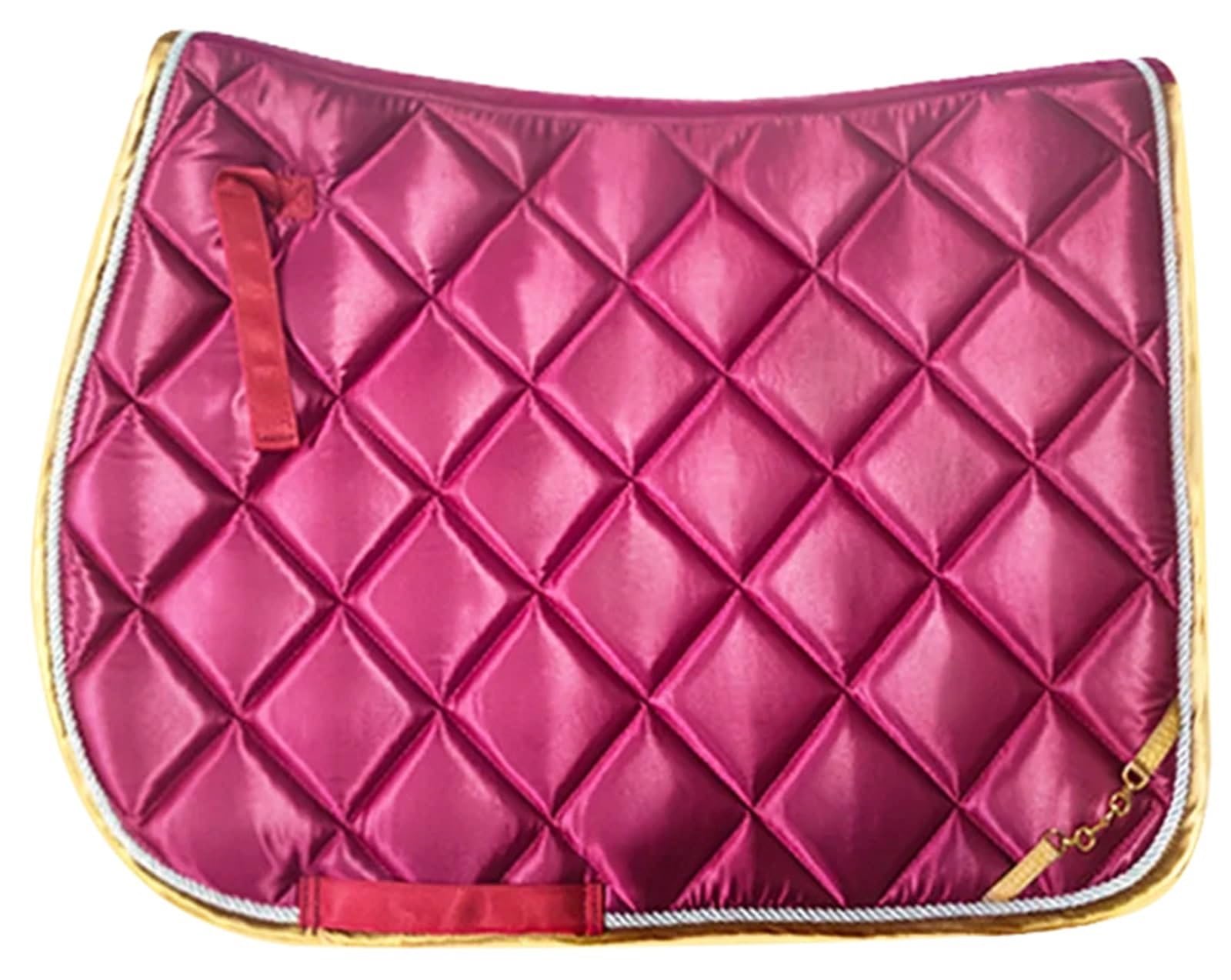 Mantilla para Caballo Almohadillas de satén for Silla de Montar, Equipo Ecuestre, Doma, Caballo de Salto, Almohadilla for Silla de Montar, Equipo de equitación Ecuestre