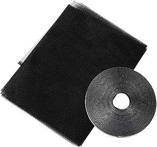 Yaazero DIY Window Screen with Self-Adhesive Tapes Mosquito Net for Windows Insect Netting Mosquito or Mesh Curtain 51 x 59 Inch