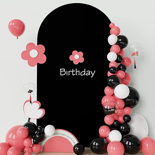 Miniatura 4 de Asee'm Cubierta de arco de boda de 7.2 pies, cubierta de elastano ajustable de 2 caras, parte superior redonda de 2 caras, fundas de soporte para