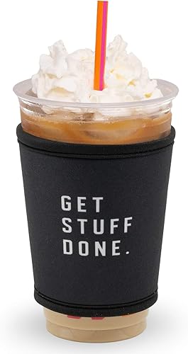 Go Cuff Fundas reutilizables para taza de cafĂ© caliente y helado, aislador de neopreno con asa para bebidas frĂas y calientes, compatible con muchas Go Cuff Fundas reutilizables para taza de cafĂ© caliente y helado, aislador de neopreno con asa para bebidas frĂas y calientes, compatible con muchas