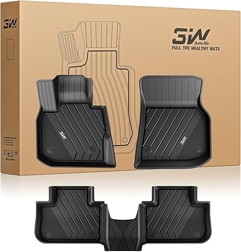 Miniatura 20 de 3W BMW Serie 5 G30 Alfombrilla de Maletero Apta para 2017-2023 Todo Clima TPE Alfombrillas de Maletero Ajuste Personalizado para BMW Serie 5 520i