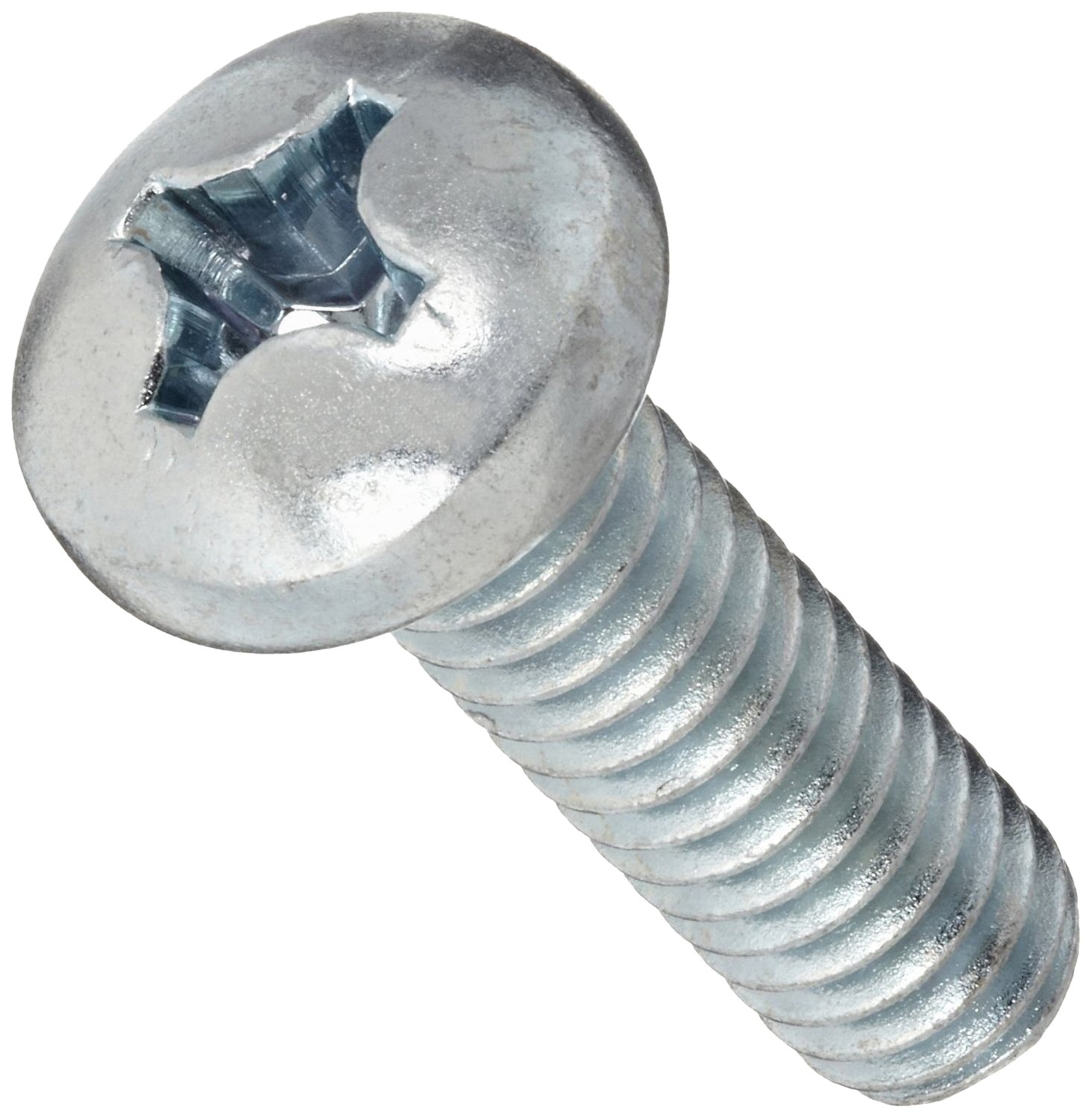 Small Parts Steel Machine Screw, Zinc Plated Finish, Pan Head, Phillips Drive, Meets DIN 7985, 30mm Length, Fully Threaded, M8-1.25 Metric Coarse Threads (Pack of 10)