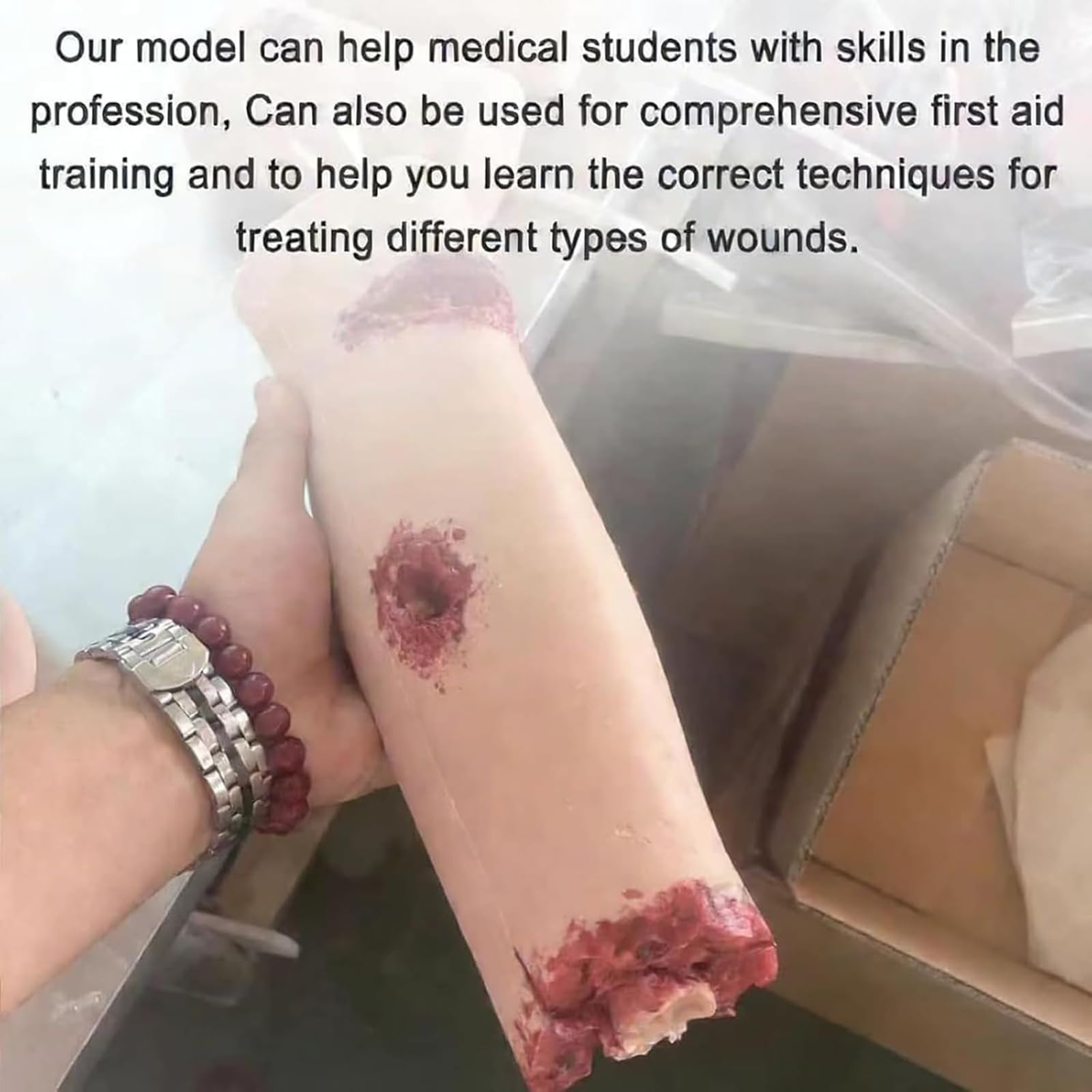 Trener pakowania ran, model kontroli krwotoku z symulowanymi ranami do edukacji i treningu medycznego, urządzenie do kontroli krwawienia wielokrotnego użytku