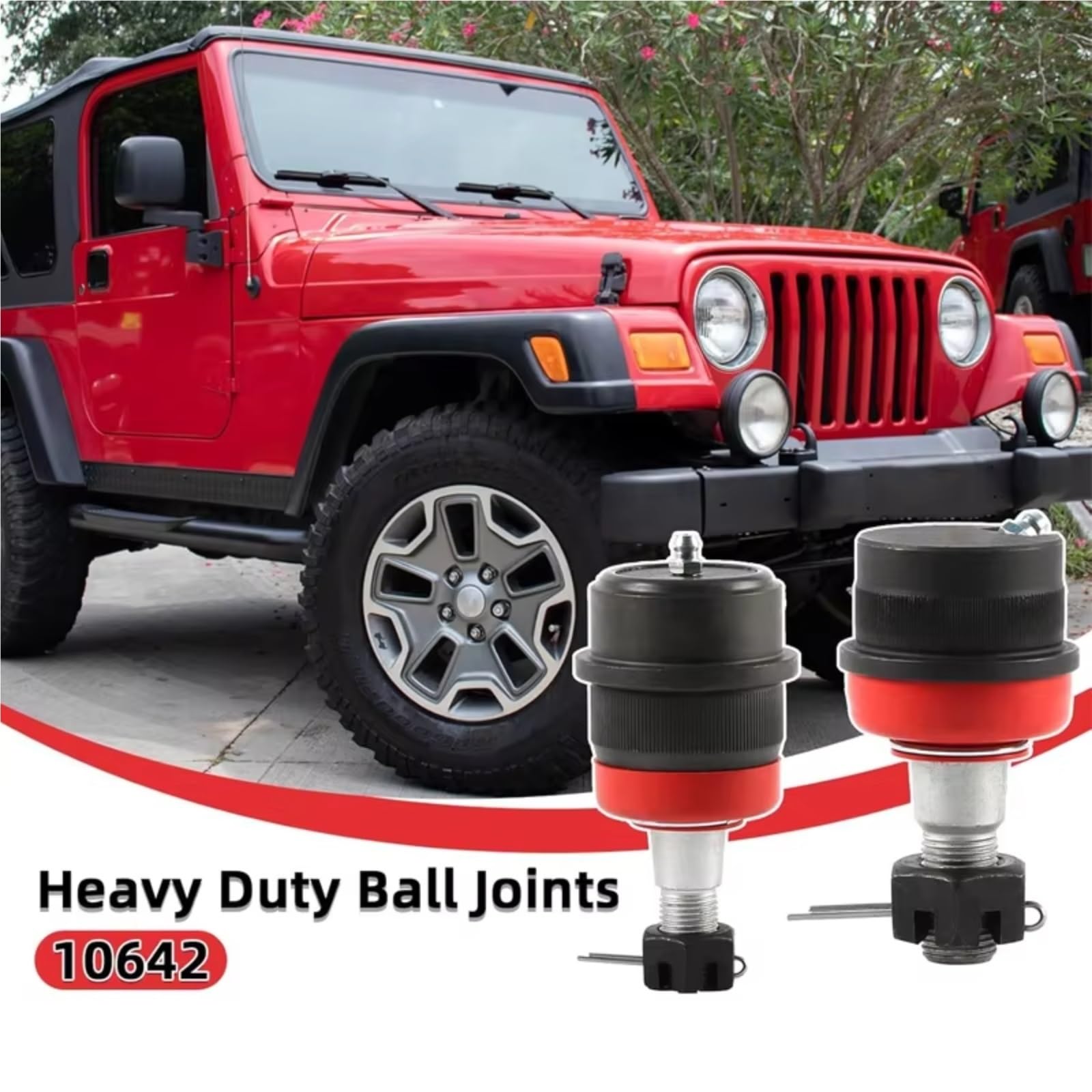 Kit Rotules Direction Compatible avec Jeep pour Comanche 1986-1992 pour Wrangler pour illimité 2004-2006 10642 Kit de rotule robuste Performance