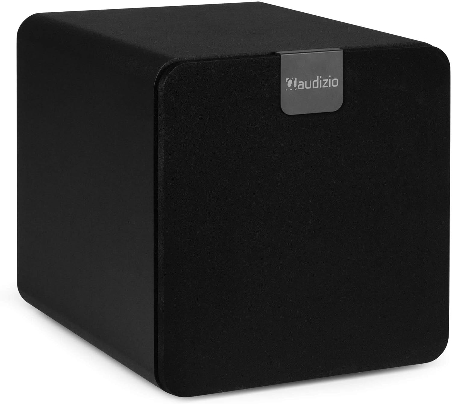 Audizio SW80D subwoofer with its front grille attached