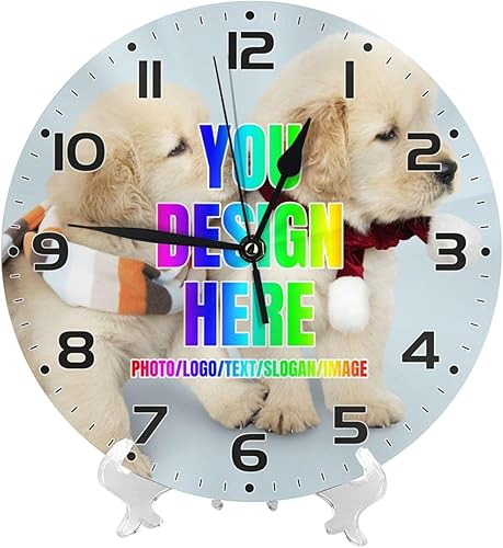 Vista 16 de Reloj de pared de dinosaurio con garra de galaxia personalizado para habitación de niños, reloj de pared personalizado con nombre de niño, regalo