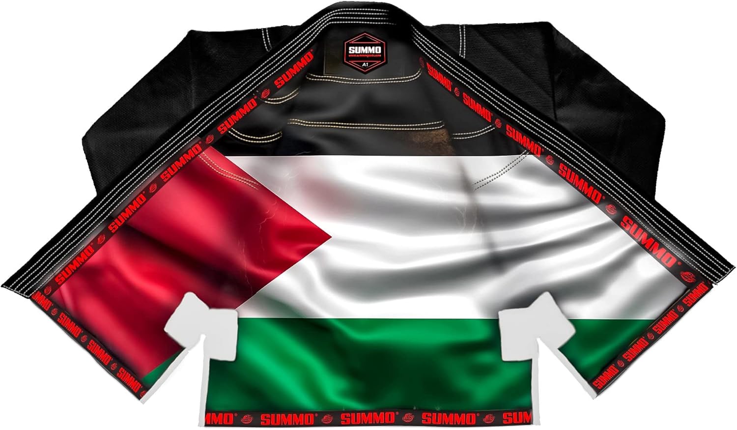 Summo Palestine Black Sublimation Bjj Gi