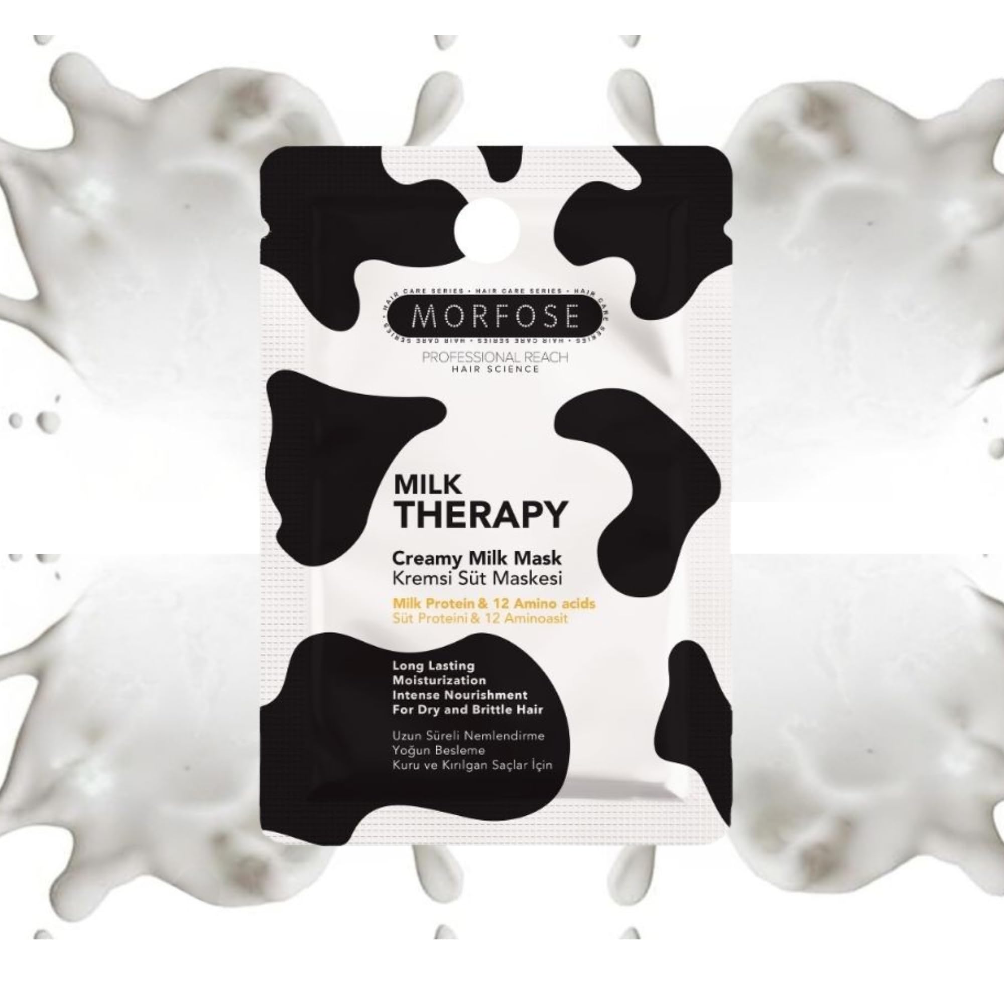 Milk Therapy Milk Mask for Dry Hair Treatment, Deep Repair Conditioning & Moisturizing Hair Care Essence with Oil, Complements Shampoo and Conditioner Sets (1, 25 ml)