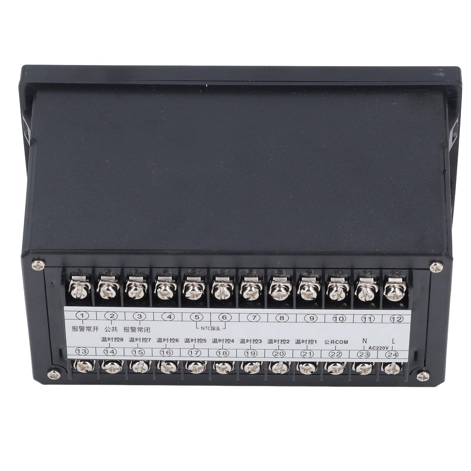 FTVOGUE Controlador de Temperatura ABS Termostato Digital 8 Salidas de relé 110 a 230 V con Sonda de 32,8 Pies ±0,5% FS para Invernadero, Granja, Incubadora, Elaboración de Cerveza, Calefacción,