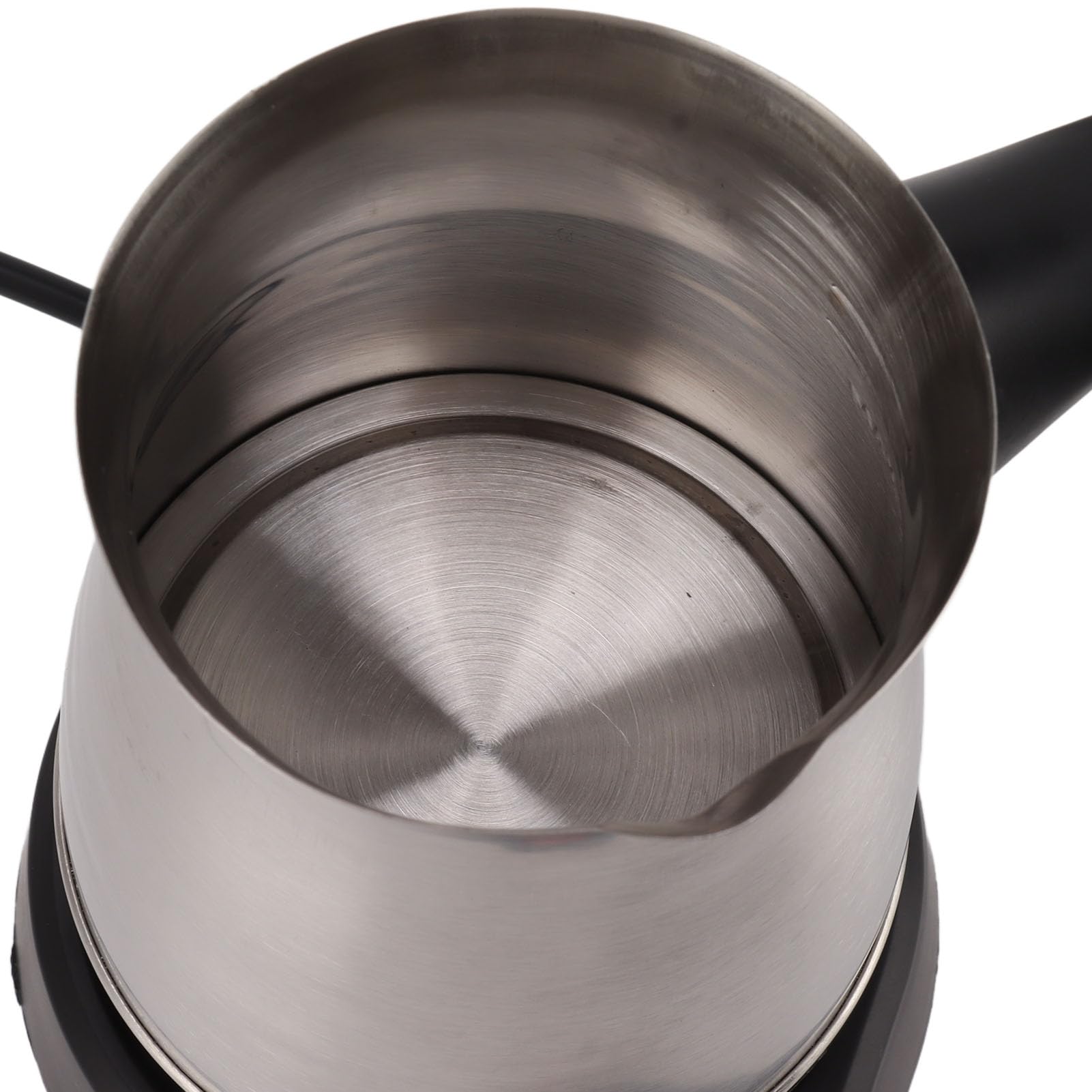 Zerodis Cafetera Turca Auténtica Cafetera Turca Eléctrica de 500 Ml y 600 W con Mango Plegable Antiescaldaduras Disfrute de un café Turco Rico y Aromático en Casa