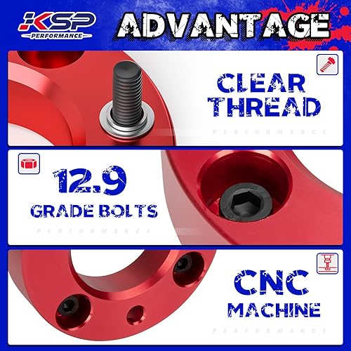 Miniatura 3 de Juego de nivelación para Chevy, 3 pulgadas, Rojo