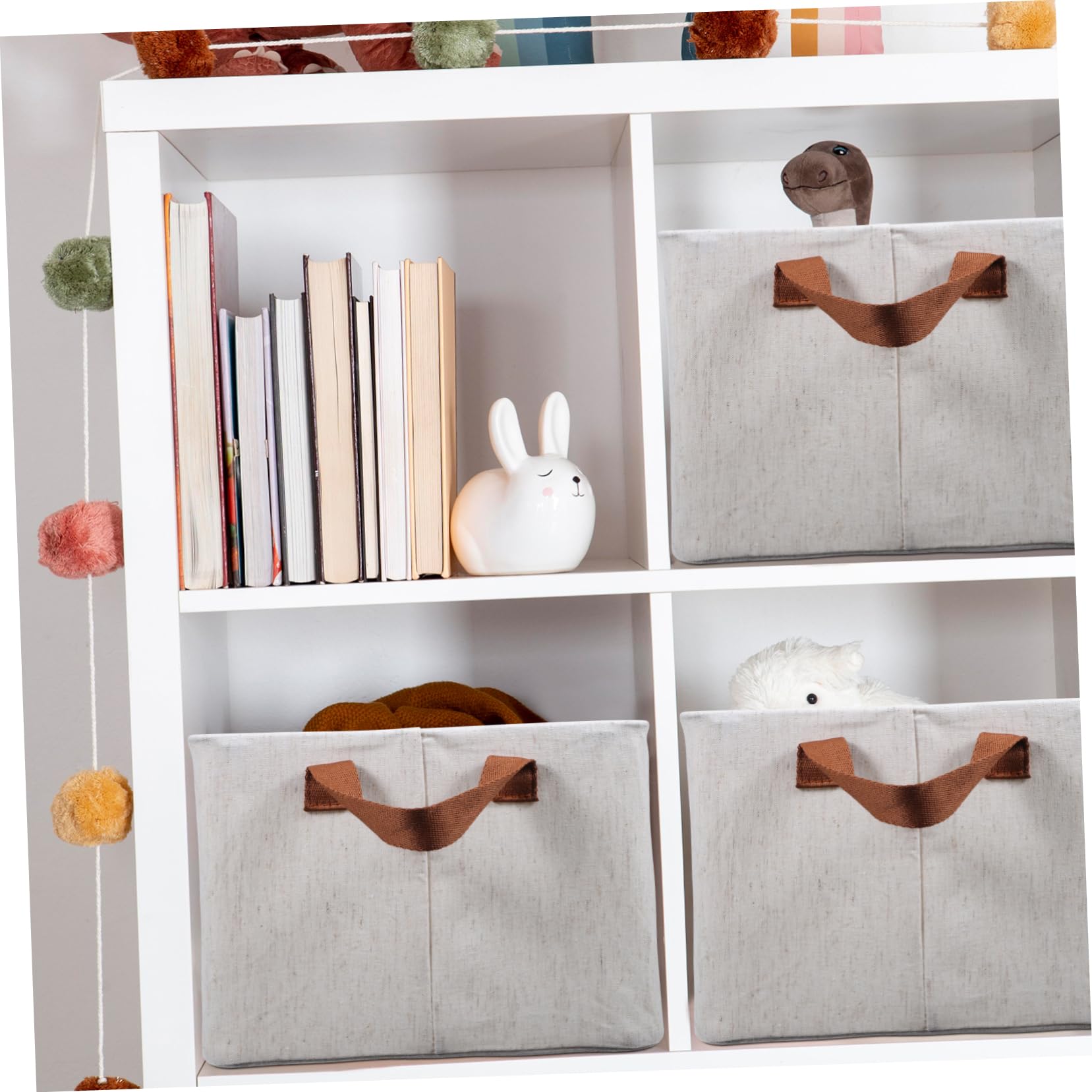 2stücke Faltbare Aufbewahrungskörbe Aus Stoff Große Organizer Für Kleidung Wäsche Und Bücher Robuste Faltboxen Mit Doppelgriffen Für Schrank Und Büro