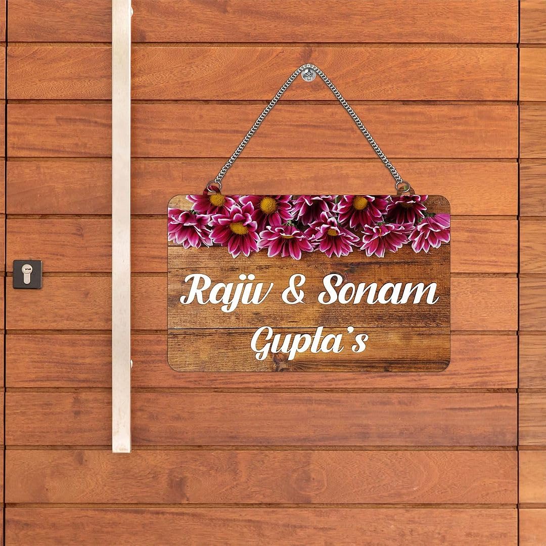CVANU Customized Wooden Name Plate for Home Entrance Multicolour Size(10.5x18inch)_C1 — Amazon image 22
