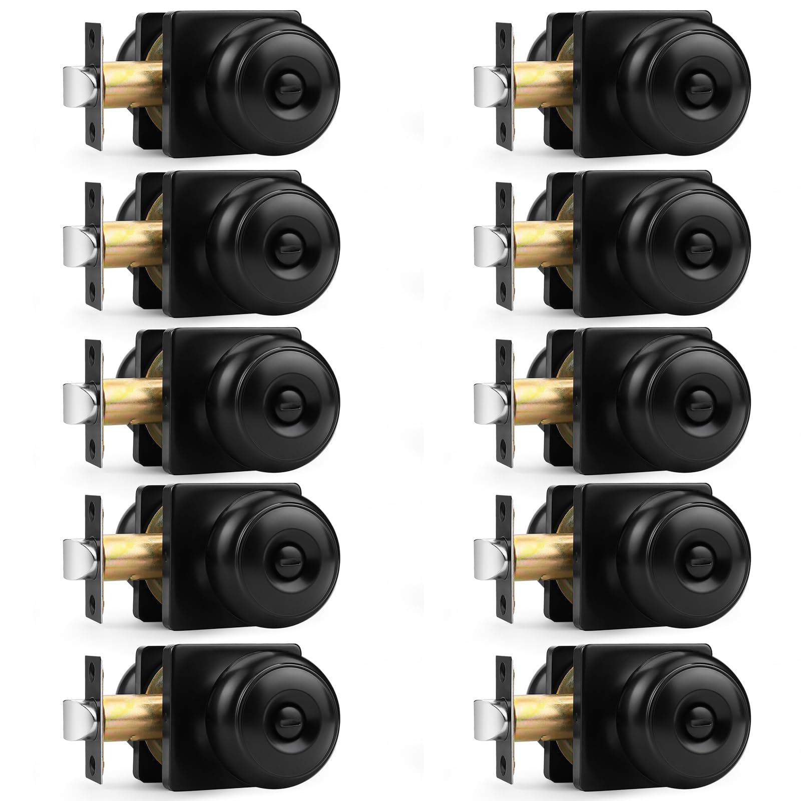 Probrico Brushed Nickel Door Knobs - Lockable & FREE SHIPPING -7 Probrico Brushed Nickel Door Knobs - Lockable & FREE SHIPPING -7